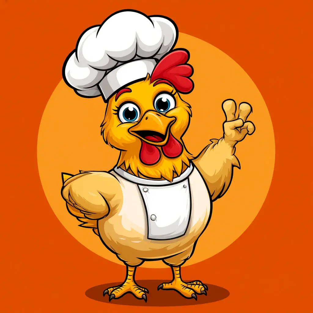 Chef hat with sauce stain