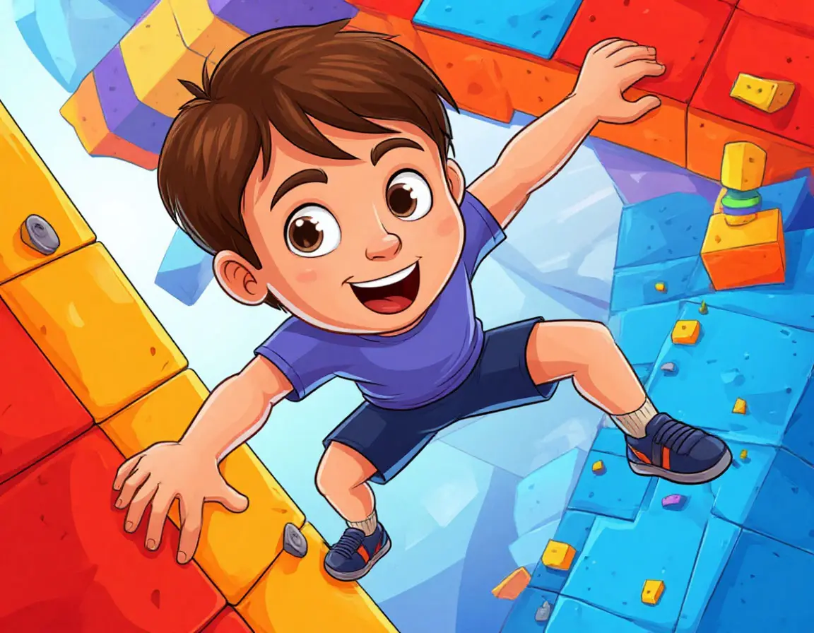 Player focusing during a clean climb